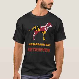 T-shirt Chesapeake Bay Retriever drapeau du Maryland chien