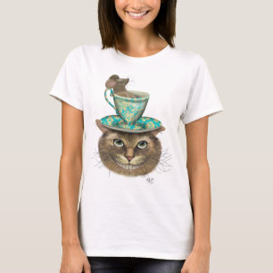 T-shirt Cheshire Chat avec Coupe sur la tête