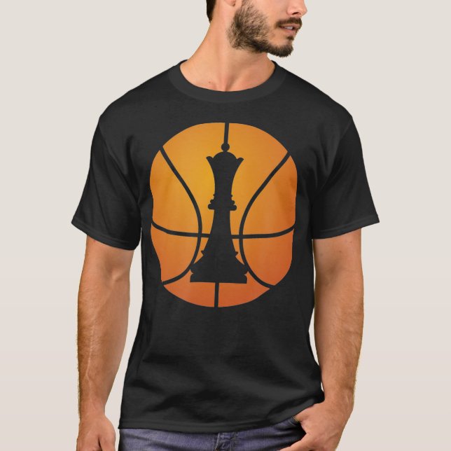 T-shirt Chess Basketball Cadeau Drôle pour Jeu Board King (Devant)