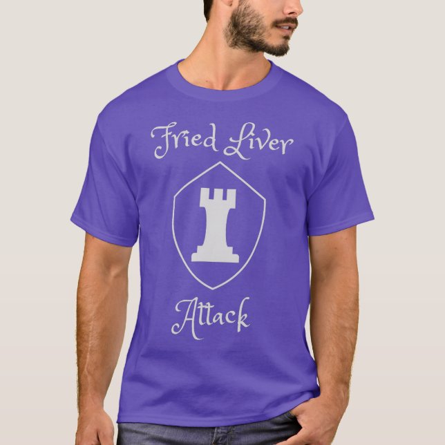 T-shirt Chess Checkmate Fried Liver (Devant)
