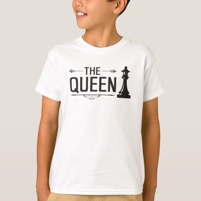 T-shirt Chess Chess Board Checkmate Queen Board Idée cadea (Devant)