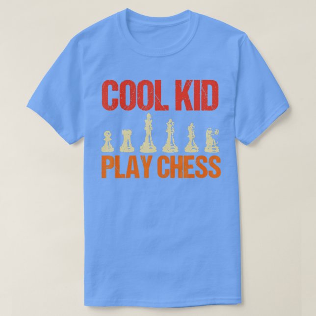 T-shirt Chess Cool Kids Funny Vintage Chess Master Club Ch (Design devant)