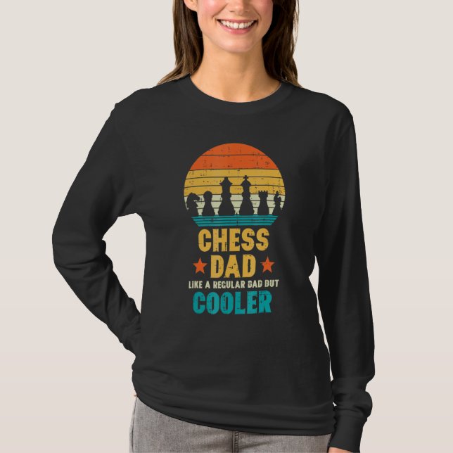 T-shirt Chess Dad Regular But Cooler Retro Fathers Day (Devant)