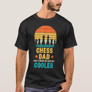 T-shirt Chess Dad Regular But Cooler Retro Fathers Day