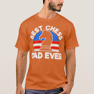T-shirt Chess Dad Shirt American Flag Best Gift