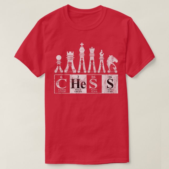 T-shirt Chess Element Science Chess Joueur Nerd Premium (Design devant)