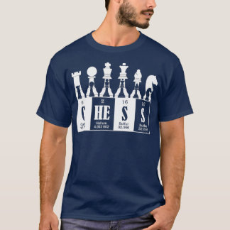 T-shirt Chess Fundy Chimie Élément Lecteur d'échecs