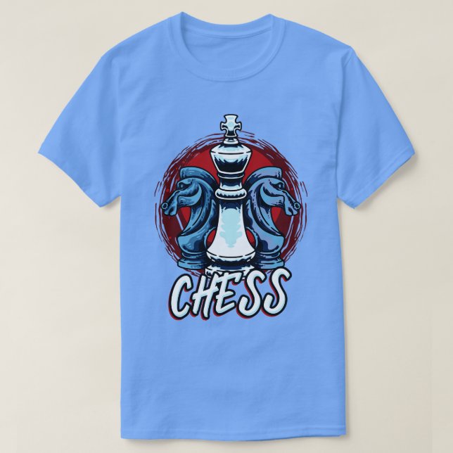 T-shirt Chess Knight King Joueurs d'échecs (Design devant)