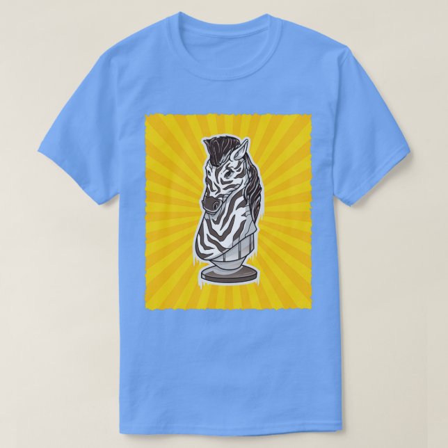 T-shirt Chess Knight Zebra (Design devant)