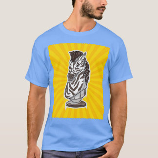 T-shirt Chess Knight Zebra