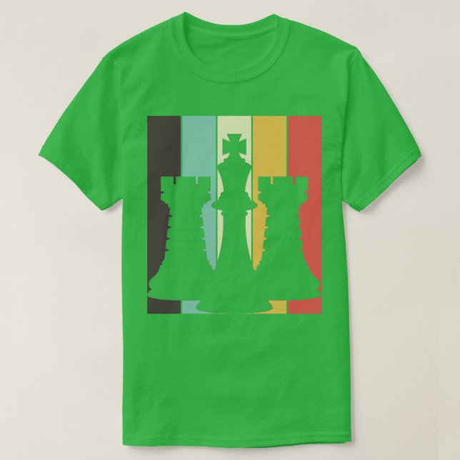 T-shirt Chess Lover Chessman Retro Board Jeu Chess (Design devant)