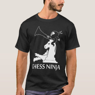 T-shirt Chess Ninja Apparel - Jeux d'échecs uniques Design