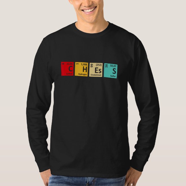 T-shirt Chess Periodic Table Chess Player Pun Quote (Devant)