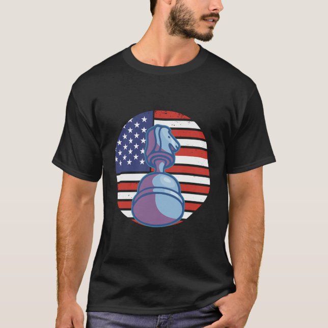 T-shirt Chess Piece America Chess Piece (Devant)