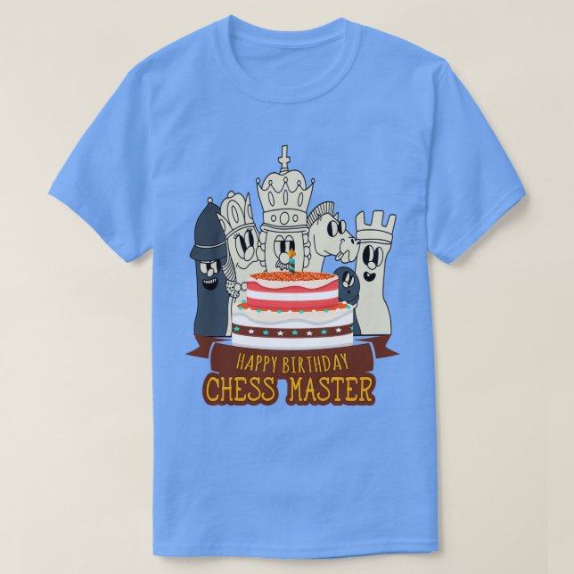 T-shirt Chess Player Birthday (Design devant)