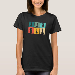 T-shirt Chess Retro Graphic Chess Player Checkmate Board G