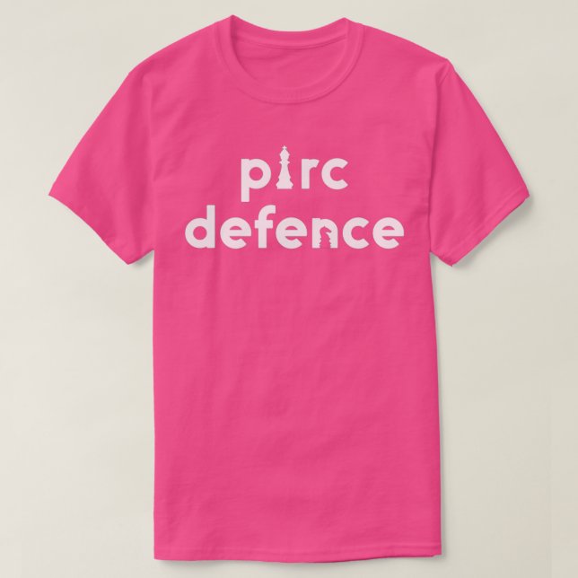 T-shirt Chess Words Pirc Defence Chess  (Design devant)