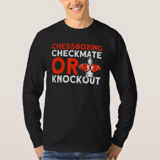 T-shirt Chessboxing Checkmate Ou Knockout Chessboxing Ches