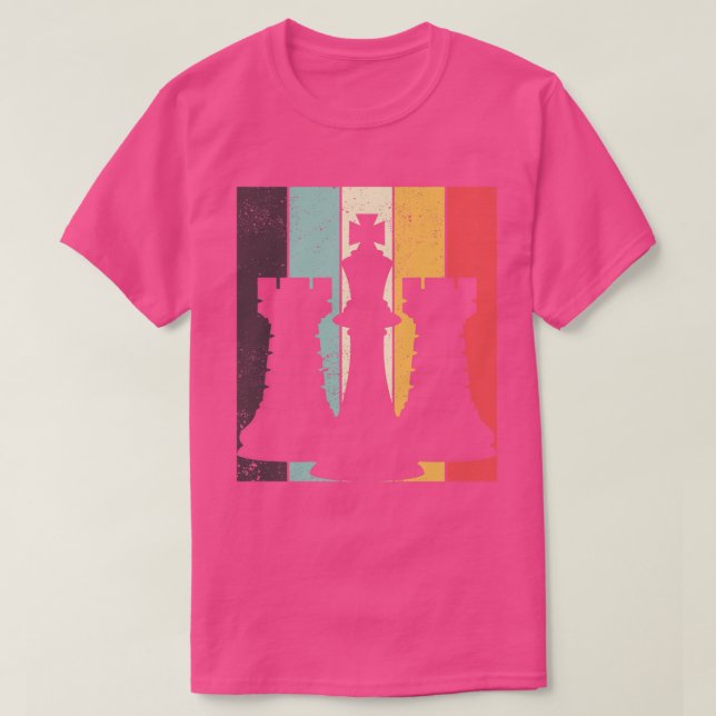 T-shirt Chessman Joueur d'échecs Jeu Retro Chess (Design devant)