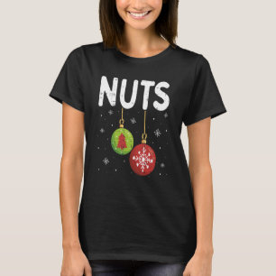 T-shirt Chest Nuts Christmas Funny Matching Couple Chestnu