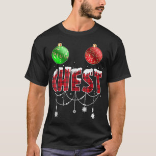 T-shirt Chest Nuts Christmas Funny Matching Couple Chestnu
