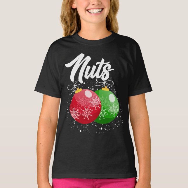 T-shirt Chest Nuts Christmas Matching Couple Chestnuts (Devant)