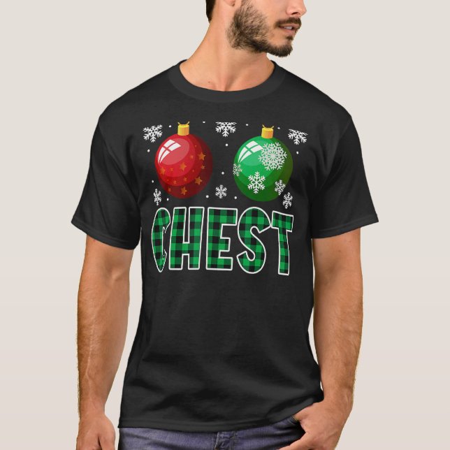 T-shirt Chest Nuts Christmas   Matching Couple Chestnuts (Devant)