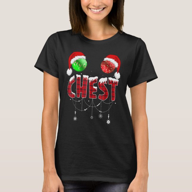 T-shirt Chest Nuts Christmas   Matching Couple Chestnuts (Devant)