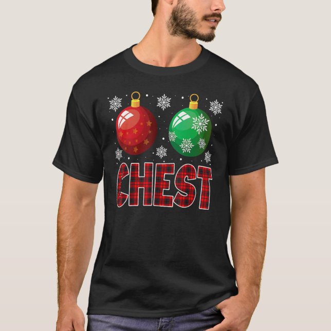 T-shirt Chest Nuts Christmas   Matching Couple Chestnuts 1 (Devant)