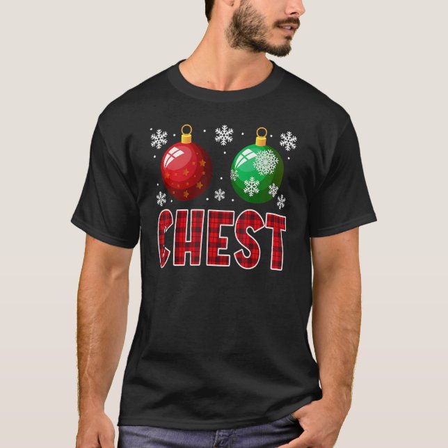 T-shirt Chest Nuts Christmas   Matching Couple Chestnuts 2 (Devant)