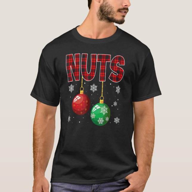 T-shirt Chest Nuts Matching Chestnuts Christmas Couples Nu (Devant)