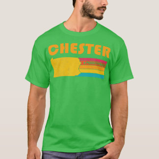 T-shirt Chester Pennsylvania Vintage Souvenir désorganisé