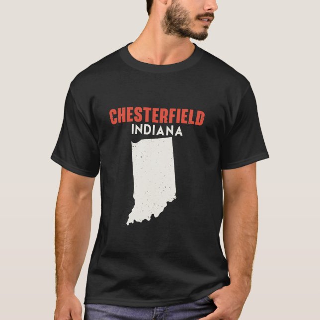 T-shirt Chesterfield Indiana USA State America Travel Indi (Devant)