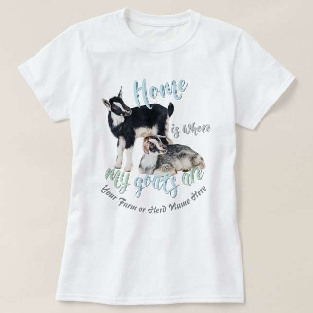 T-shirt CHÈTES | La maison naine nigériane où sont mes chè (Design devant)