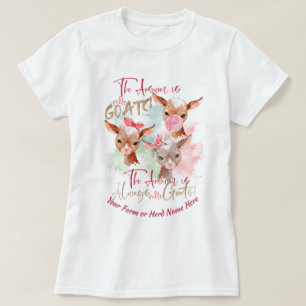 T-shirt CHÈTES   La réponse est plus chèvre