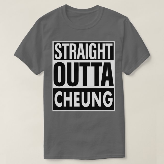 T-shirt Cheung Nom En Face De Cheung (Design devant)