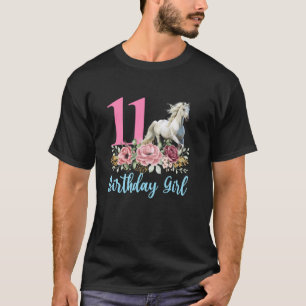 T-shirt Cheval 11 ans 11e anniversaire onze ans enfin 11 n