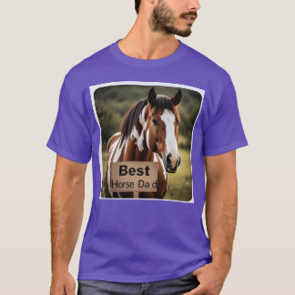 T-shirt Cheval 5 peinture meilleur cheval papa cadeau