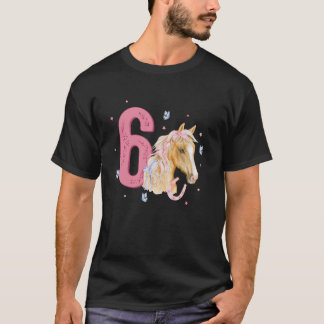 T-shirt Cheval 6e anniversaire Six Anniversaire 6 an Anniv