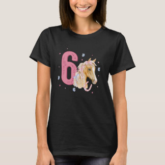 T-shirt Cheval 6e anniversaire Six Anniversaire 6 an Anniv
