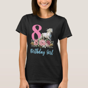 T-shirt Cheval 8ème anniversaire 8 ans huit enfin 8 ans