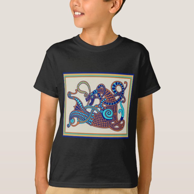 T-shirt Cheval à ailes celtique (Devant)