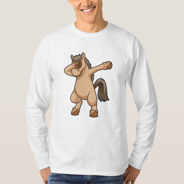T-shirt Cheval à Hip hop Dance Dab (Devant)