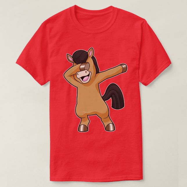 T-shirt Cheval à Hip hop Dance Dab (Design devant)