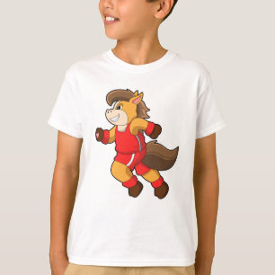 T-shirt Cheval à la course