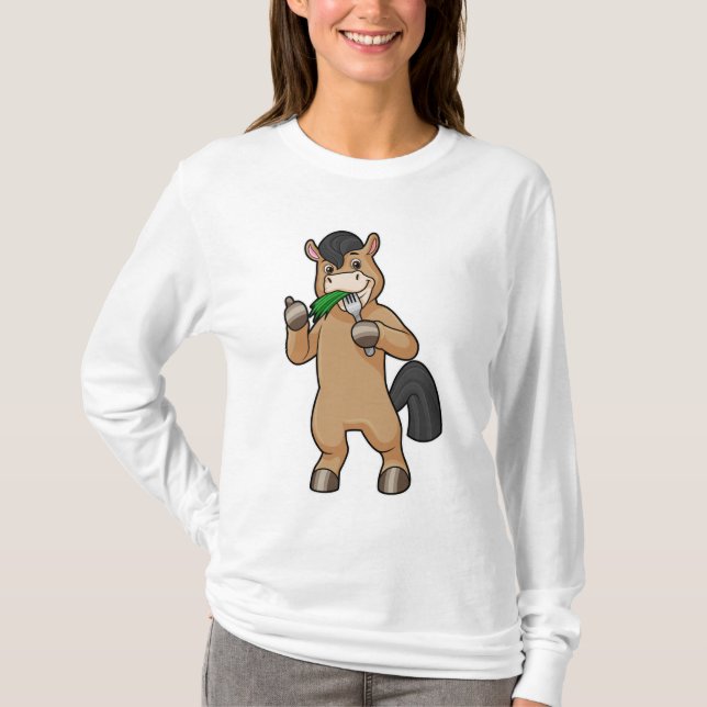 T-shirt Cheval à Mating Vegan (Devant)