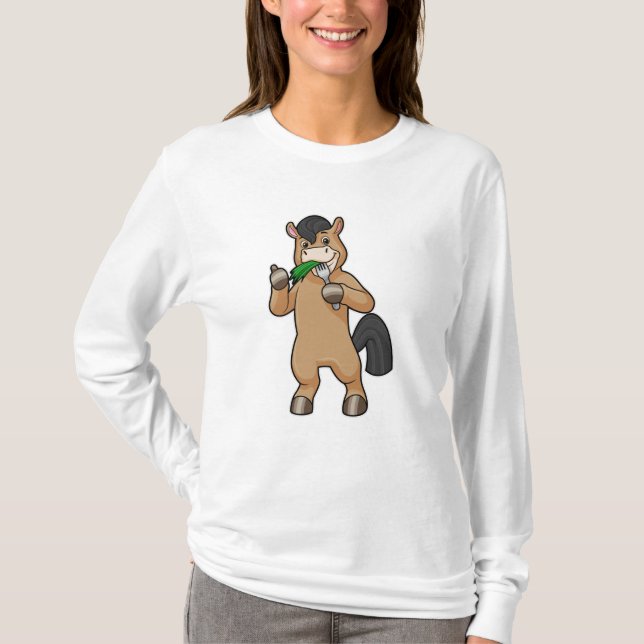 T-shirt Cheval à Mating Vegan (Devant)