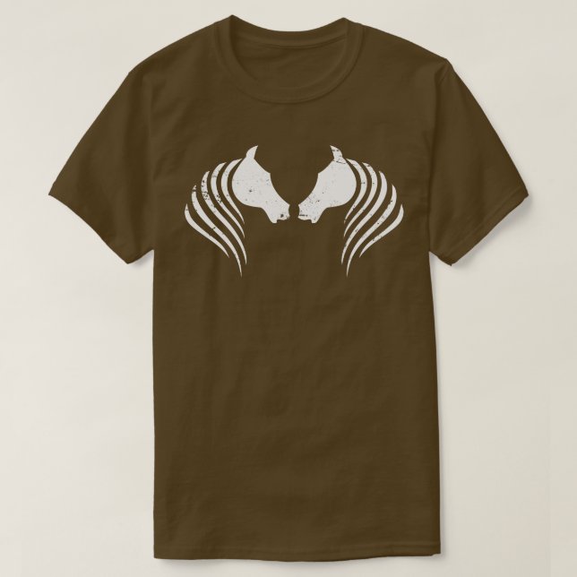 T-shirt Cheval Amant animal cadeau Cheval (Design devant)