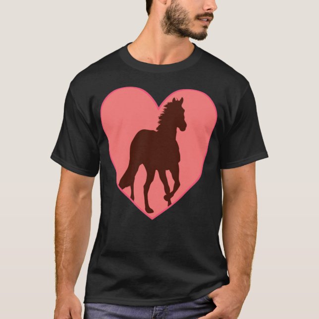 T-shirt Cheval amour drôle rodéo (Devant)
