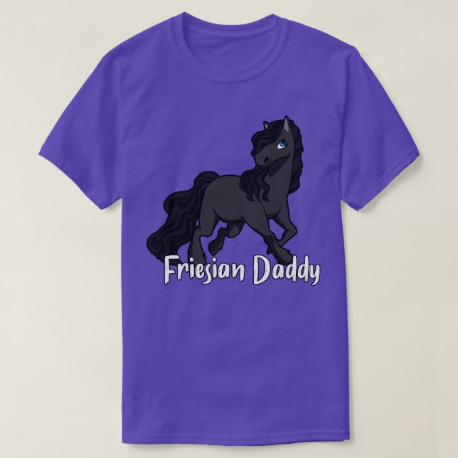 T-shirt Cheval Amour Friesian Daddy (Design devant)